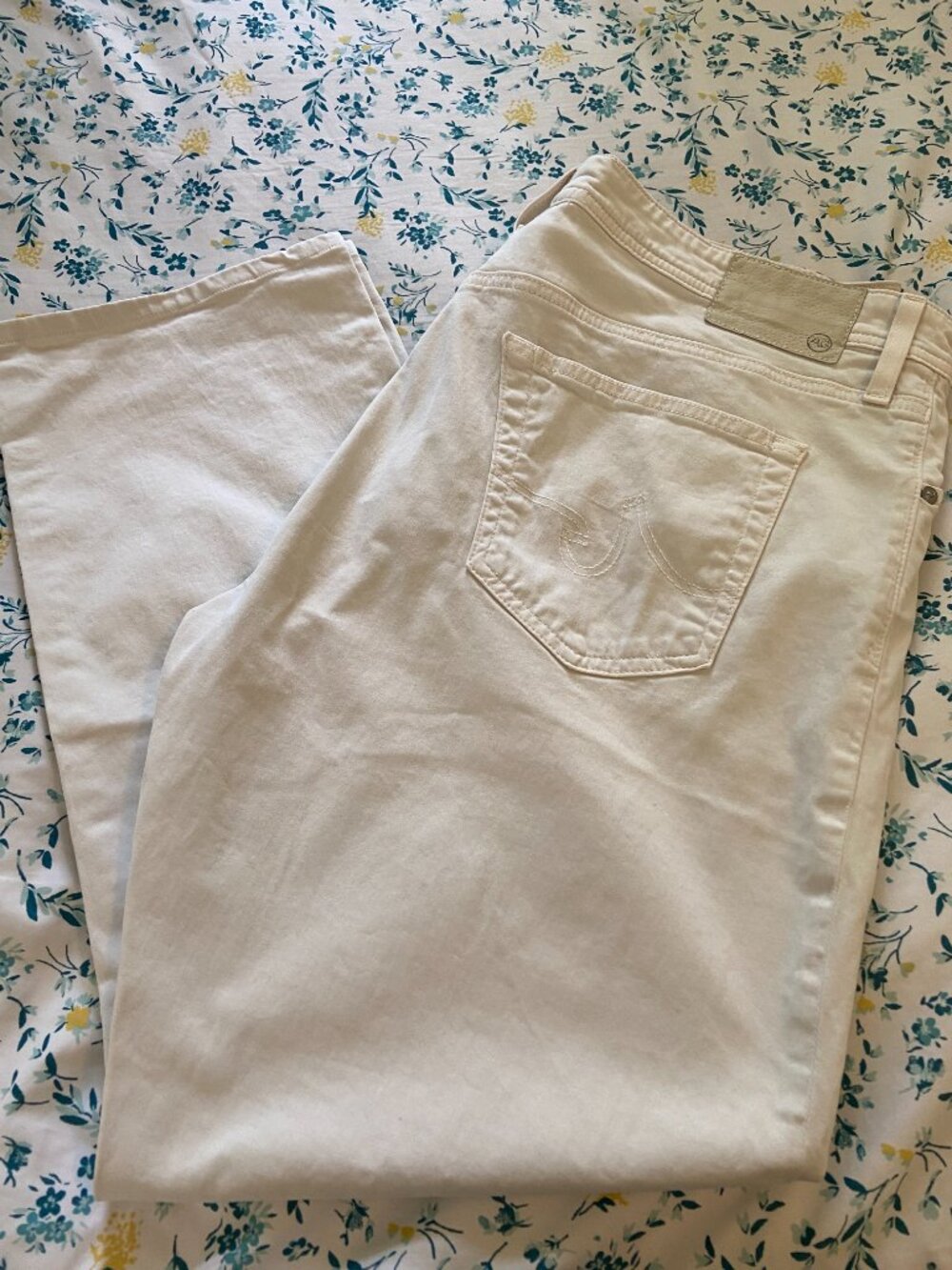 AG Adriano Goldschmied The Graduate Cream Pants Mens Tailored 40x32 (Fits 39x28)